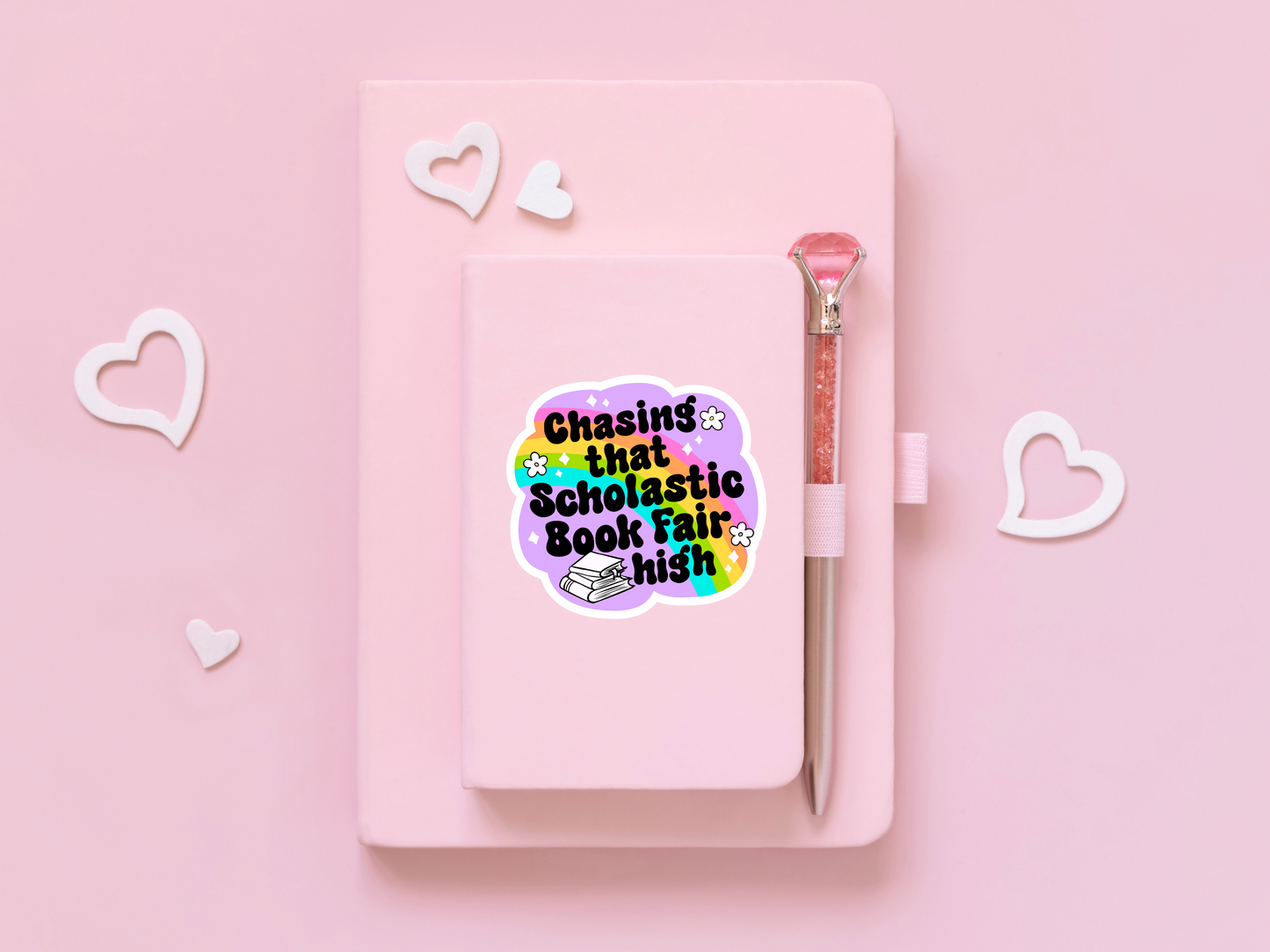Chasing That Scholastic Book Fair High Sticker