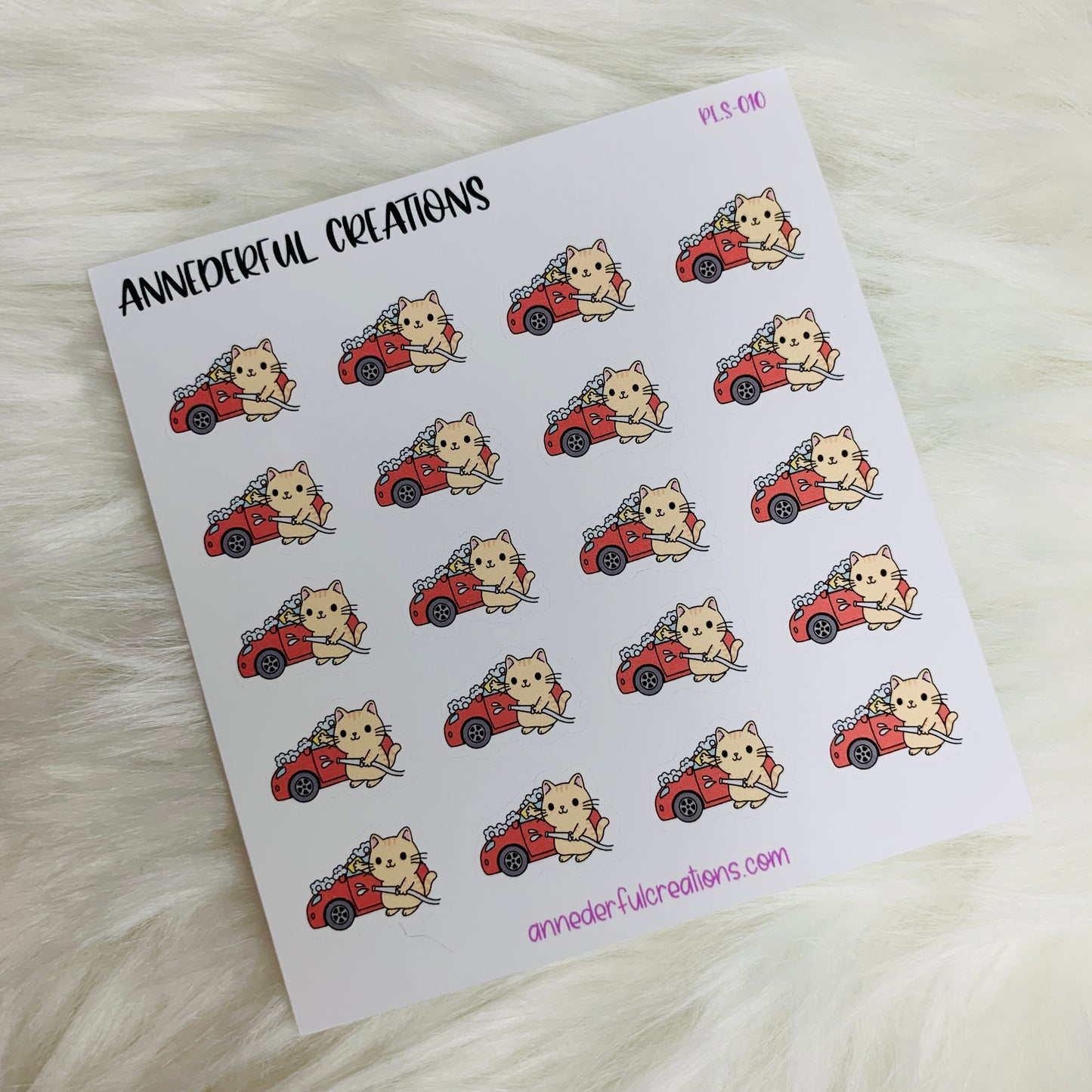 Car Wash Planner Stickers | PLS-010