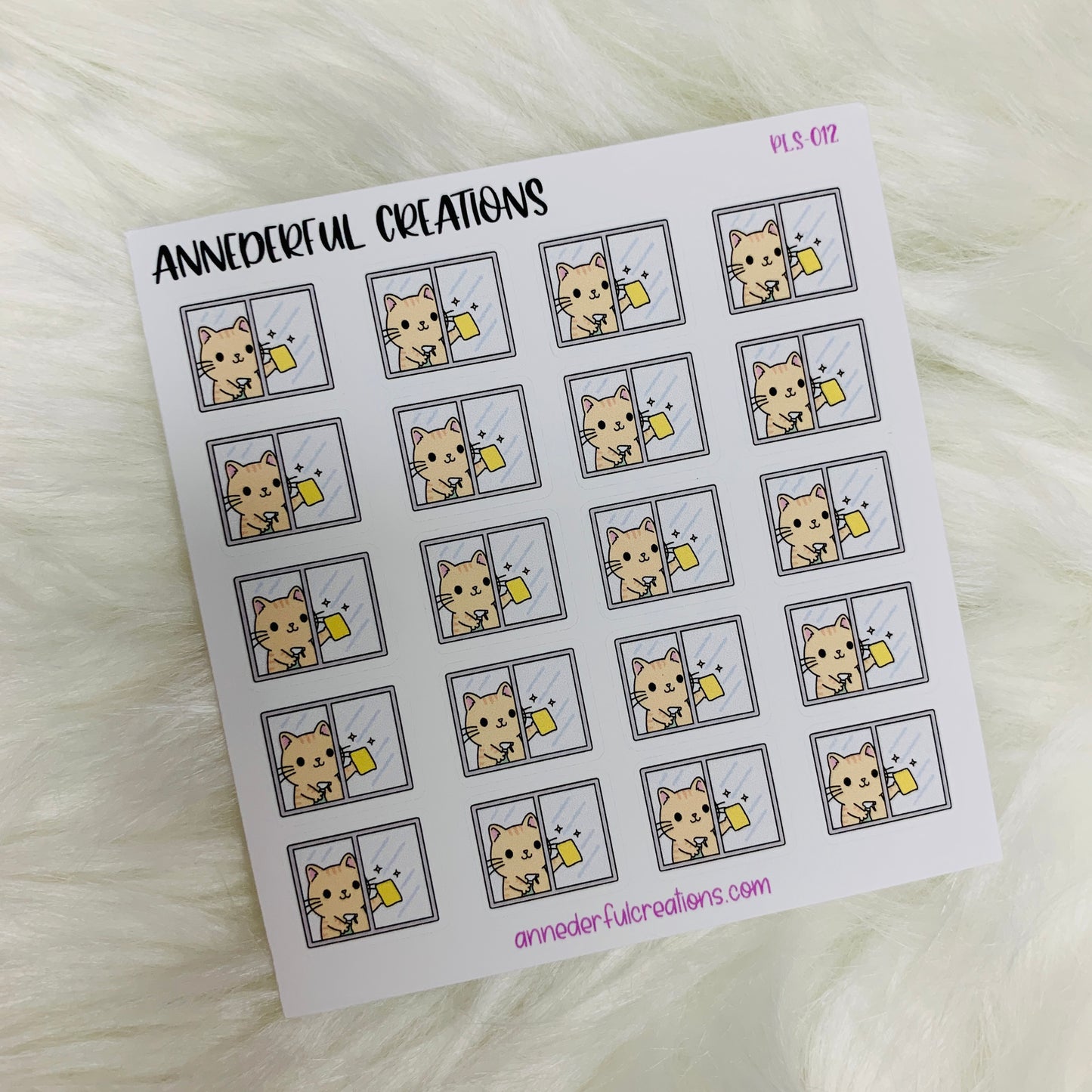 Clean Window Planner Stickers | PLS-012