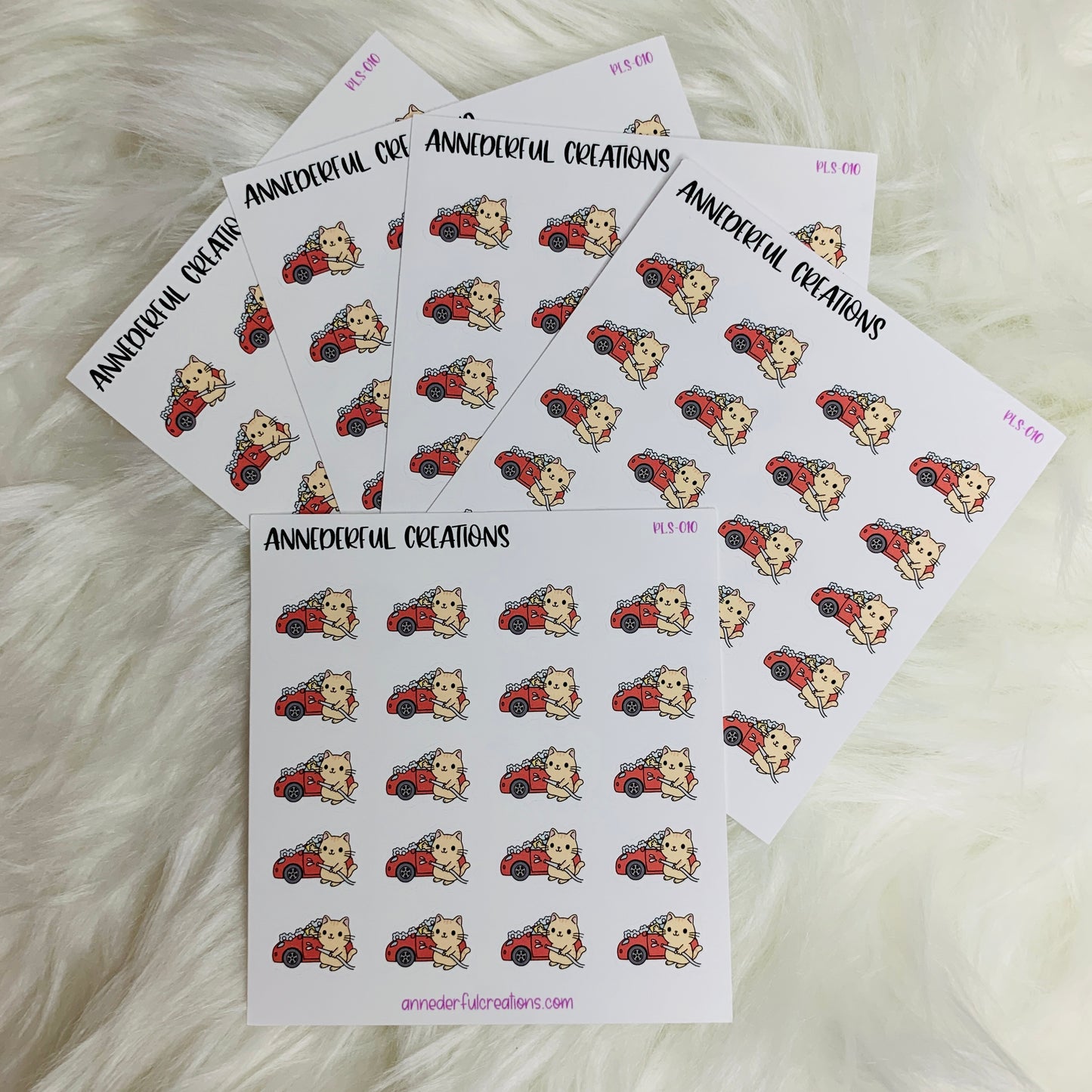 Car Wash Planner Stickers | PLS-010