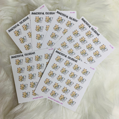 Clean Toilet Planner Stickers | PLS-009