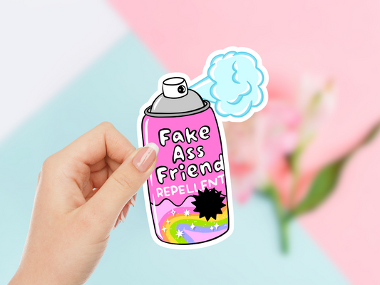 Fake Ass Friend Repellent Sticker