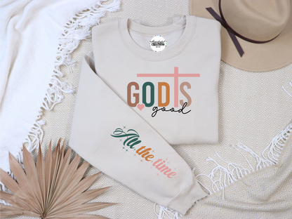 God is Good Sweatshirt | Christian Crewneck Sweatshirt