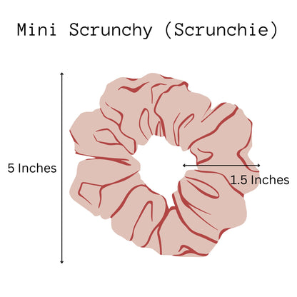 Fuchsia Mini Scrunchies (Kisha)