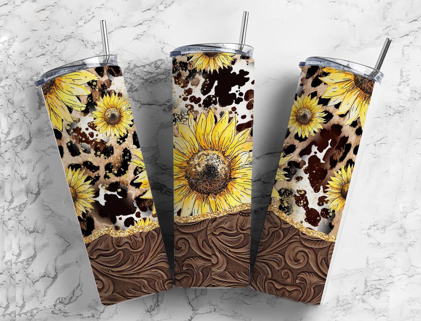 Balat na Sunflower 20oz Tumbler