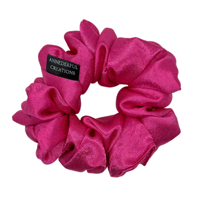 Fuchsia Mini Scrunchies (Kisha)