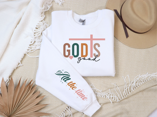 God is Good Sweatshirt | Christian Crewneck Sweatshirt