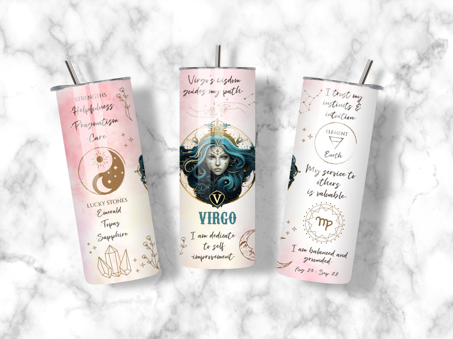 Zodiac Sign 20oz Tumbler 