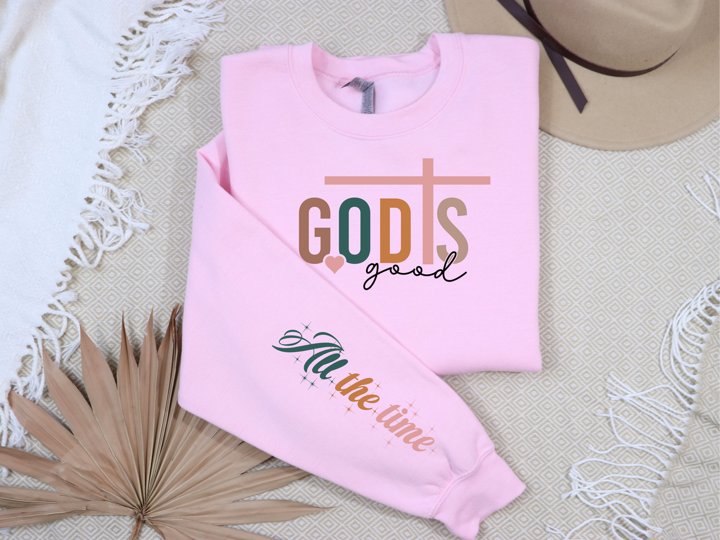 God is Good Sweatshirt | Christian Crewneck Sweatshirt