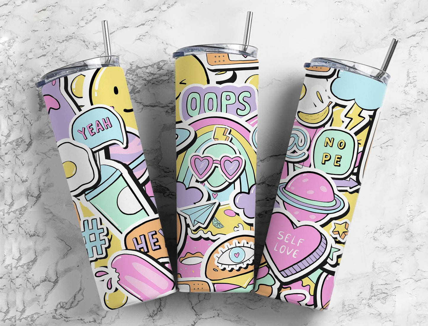 Doodles 20 oz Tumbler