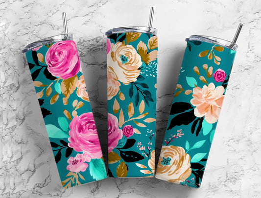 Makukulay na Rosas 20oz Tumbler 