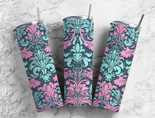 Pink Paisley 20 oz Tumbler