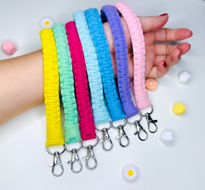 Macrame Wristlet Keychain