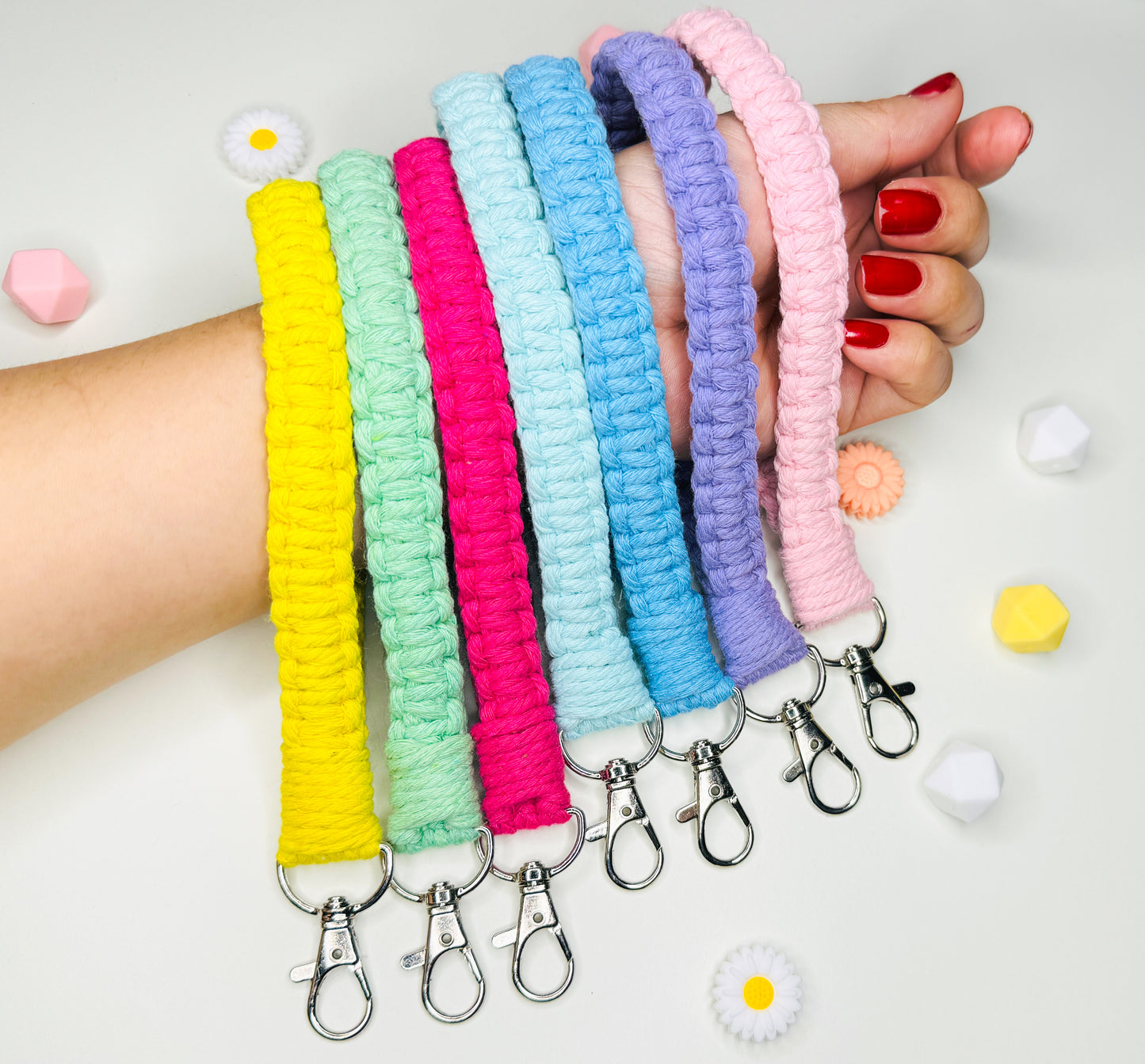 Macrame Wristlet Keychain